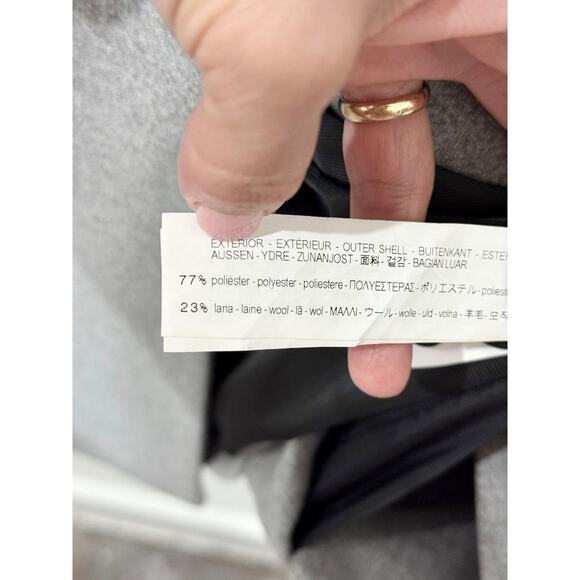 Zara TRF Outerwear Double-Breasted Mid-Length Overcoat Gray Women's Size Large - Picture 6 of 6